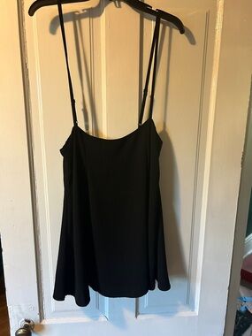 Black Spaghetti Strap Mini Dress
